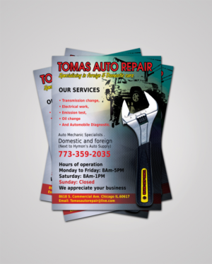 Flyer-Design von RGraphic für Tomas Auto Repair | Design: #9957611