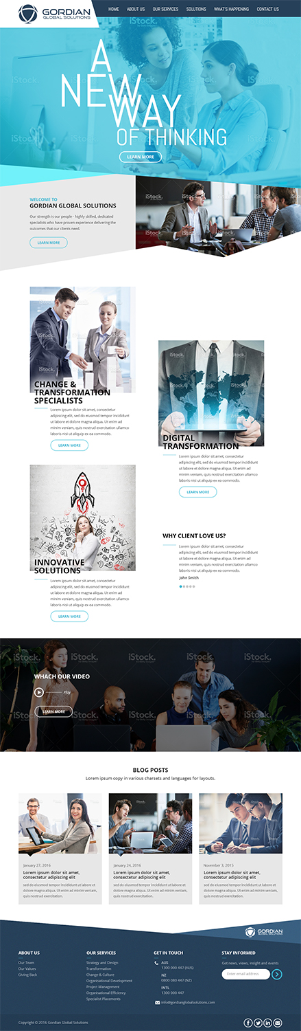 Web-Design von RupalTechno für Gordian | Design #10092969