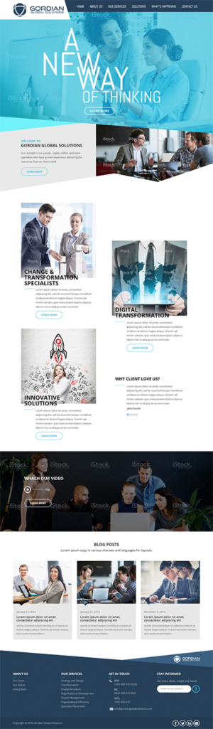 Web Design by RupalTechno for Gordian | Design #10092969