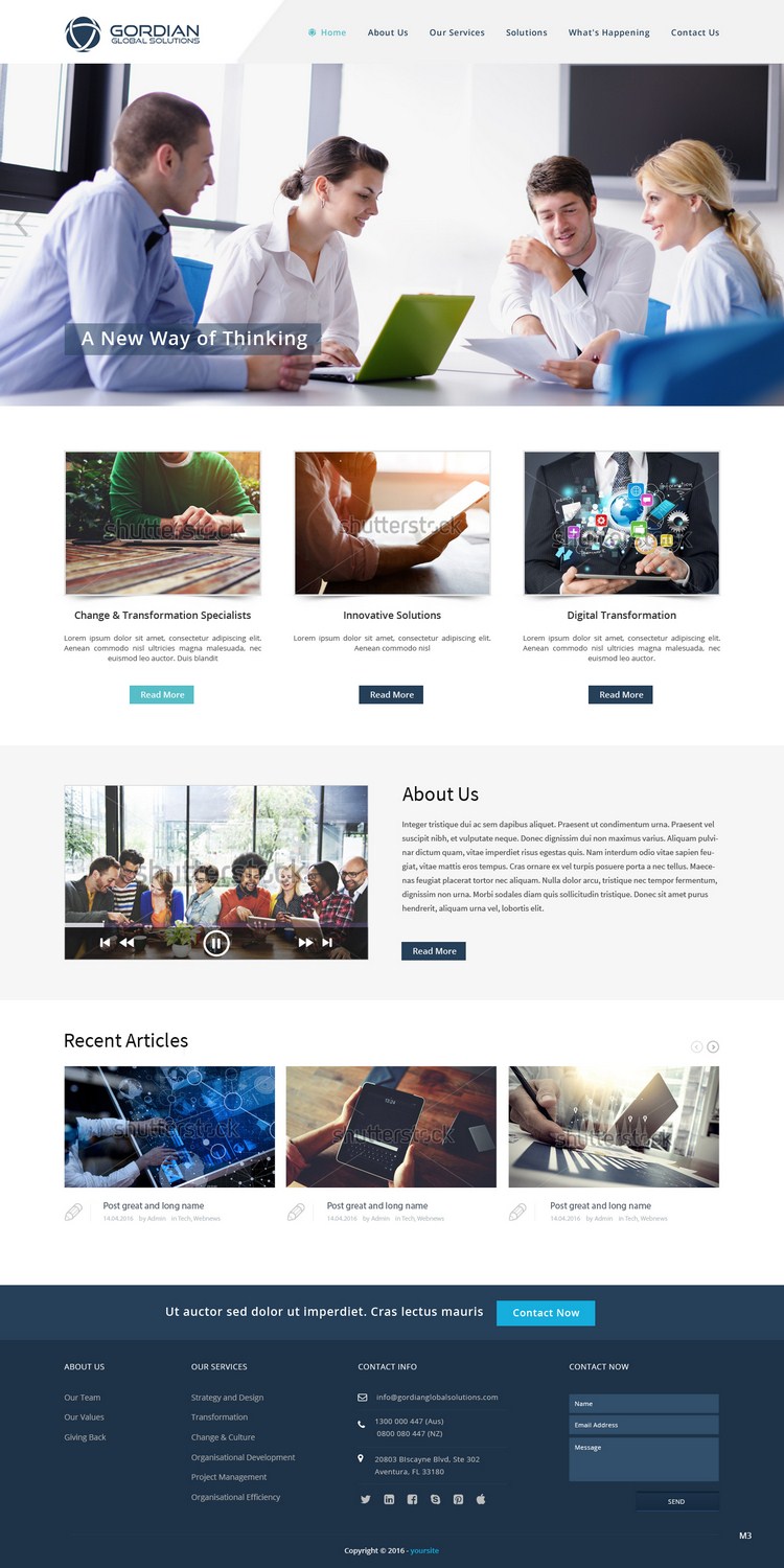 Web Design by pb for Gordian | Design #9912880