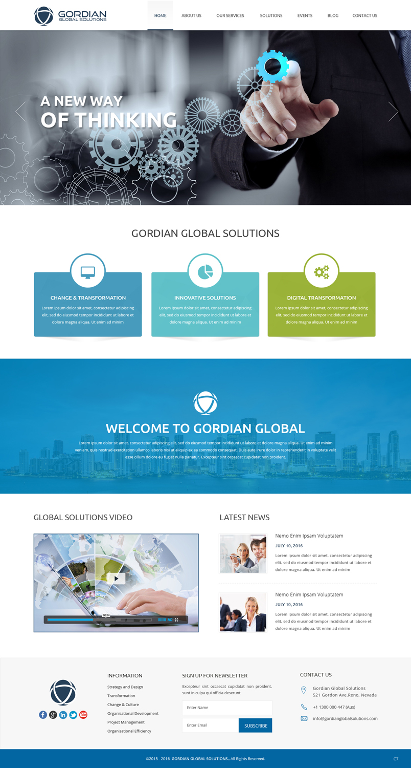 Diseño Web por pb para Gordian | Diseño #9912881