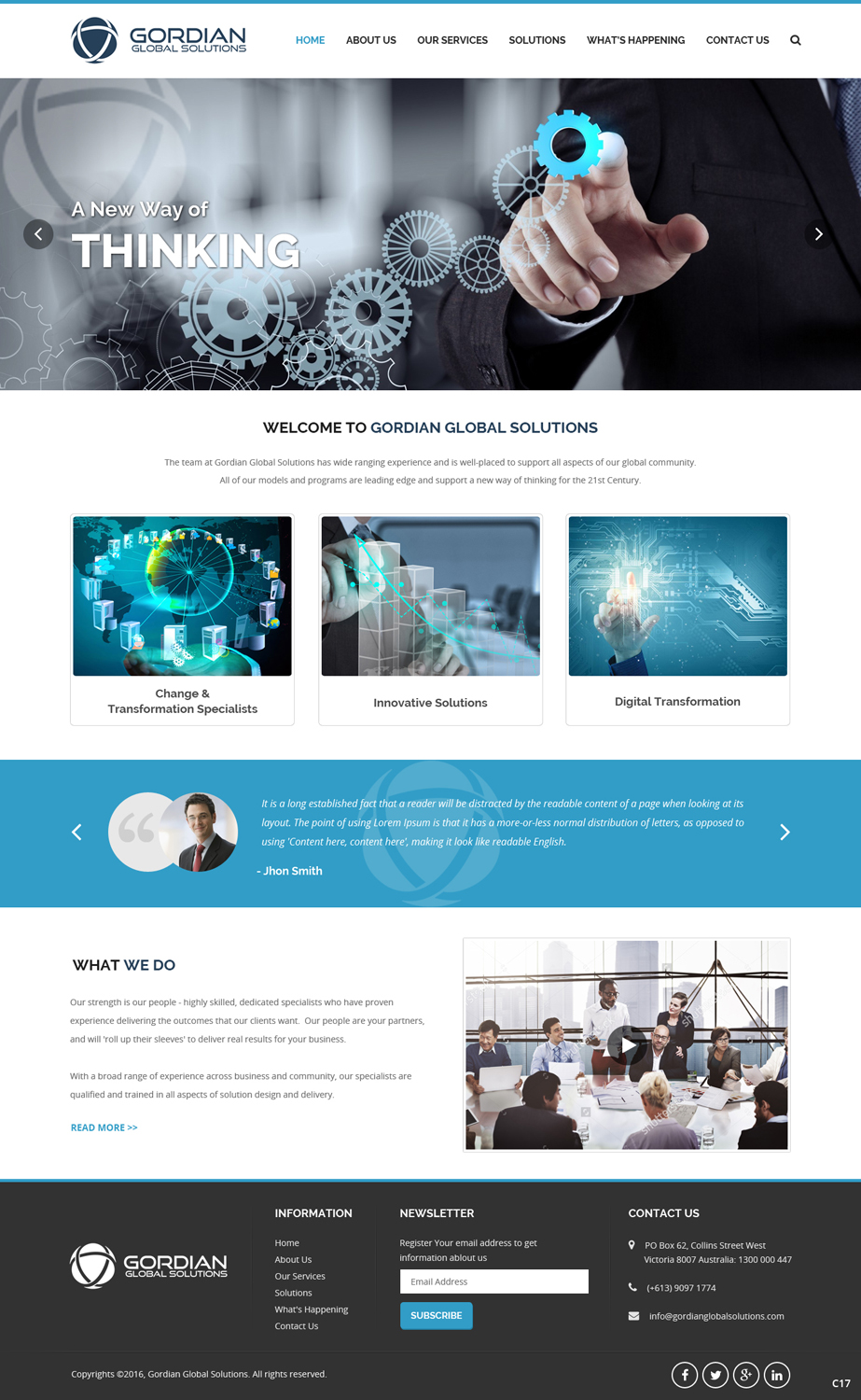 Web Design by pb for Gordian | Design #9912882