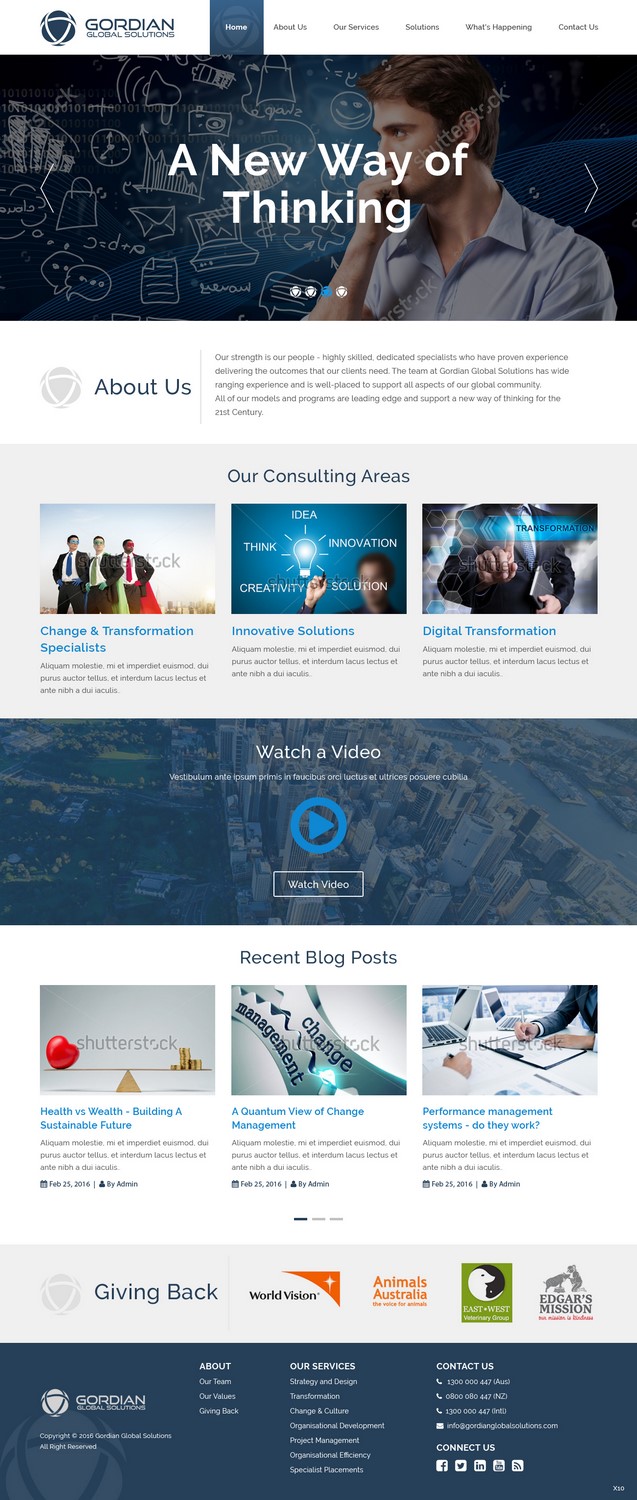 Web Design by pb for Gordian | Design #9916121