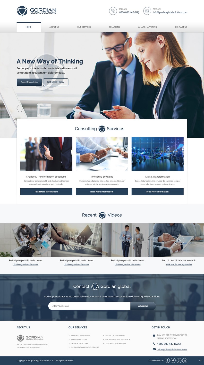 Diseño Web por pb para Gordian | Diseño #9916123