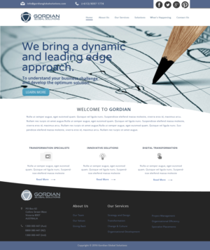 Web Design by GK for Gordian | Design: #9909858