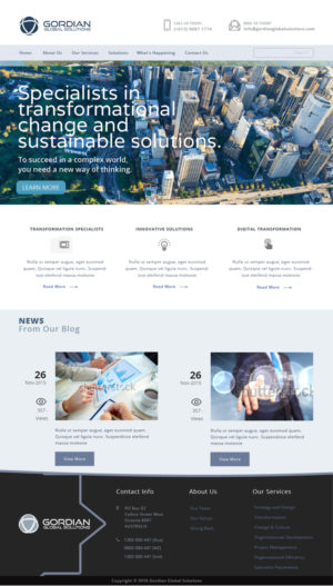 Web Design by GK for Gordian | Design #9913169