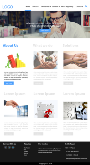 Web Design by Ather Ali Khan for Gordian | Design #10093954