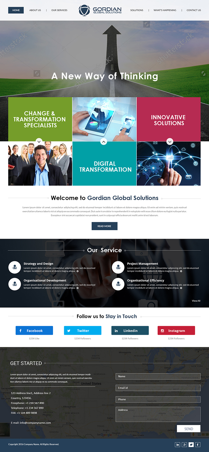 Web Design by Creations Box 2015 for Gordian | Design #9925574