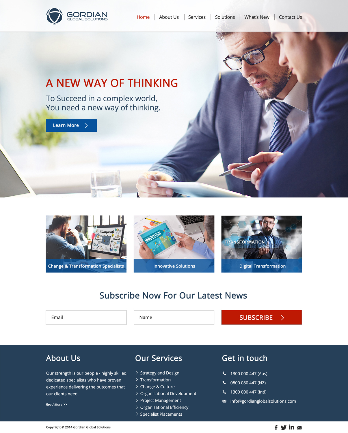Diseño Web por Creative Designer para Gordian | Diseño #10026087