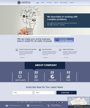 Web Design by Creative Designer for Gordian | Design #10098697