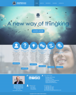 Web Design by RomyBoy for Gordian | Design #9956345