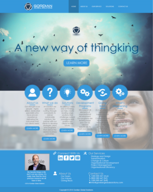 Web Design by RomyBoy for Gordian | Design: #9956346