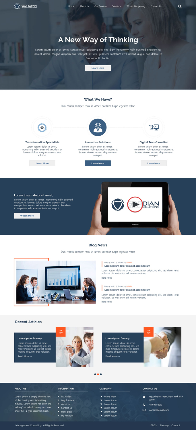 Web Design by Infoway for Gordian | Design #9921998