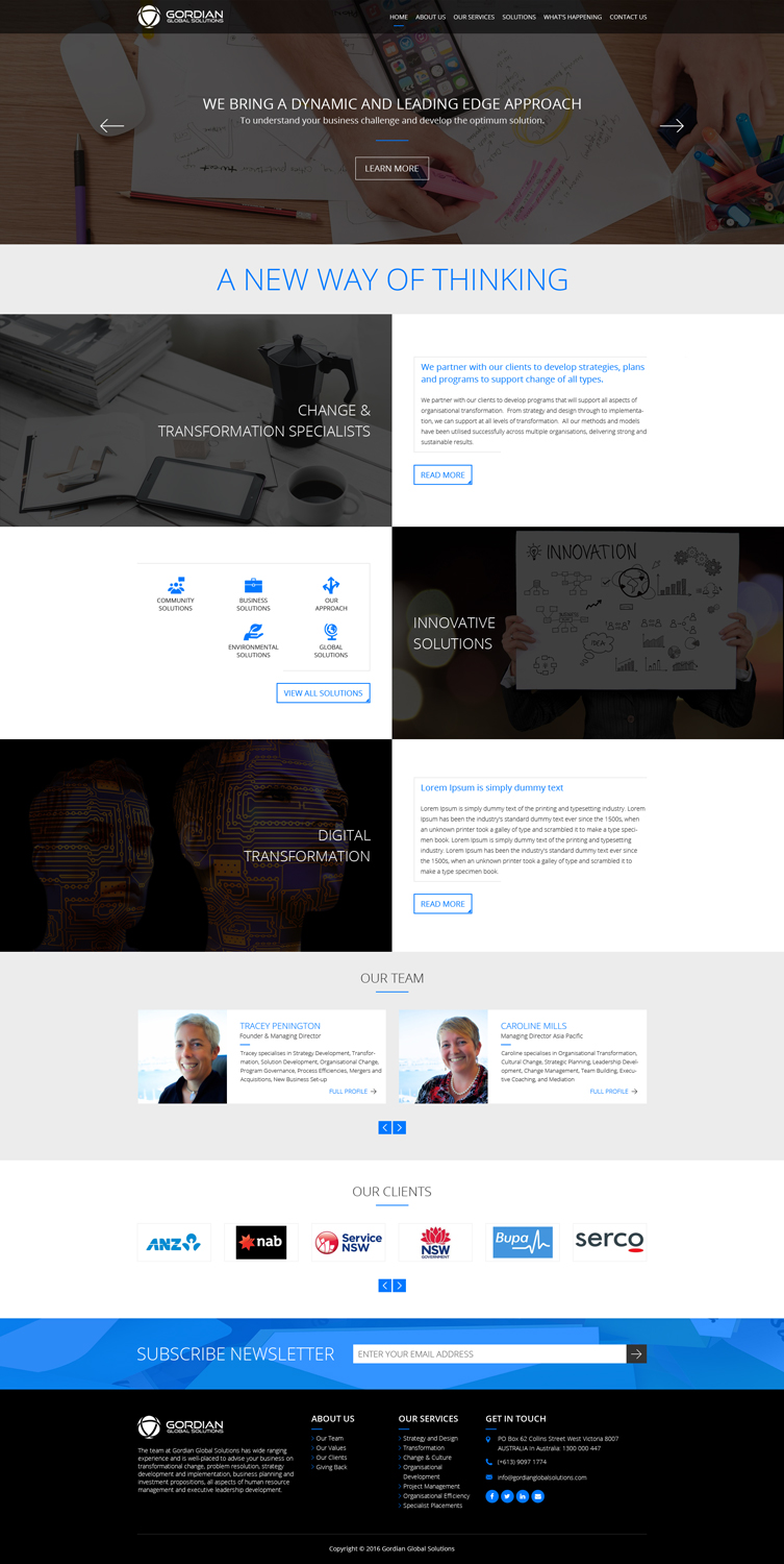 Web Design by WebDesk Solution for Gordian | Design #10077304