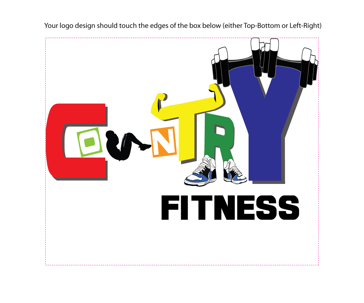 Logo Design by jow for Country Fitness | Design #2194730