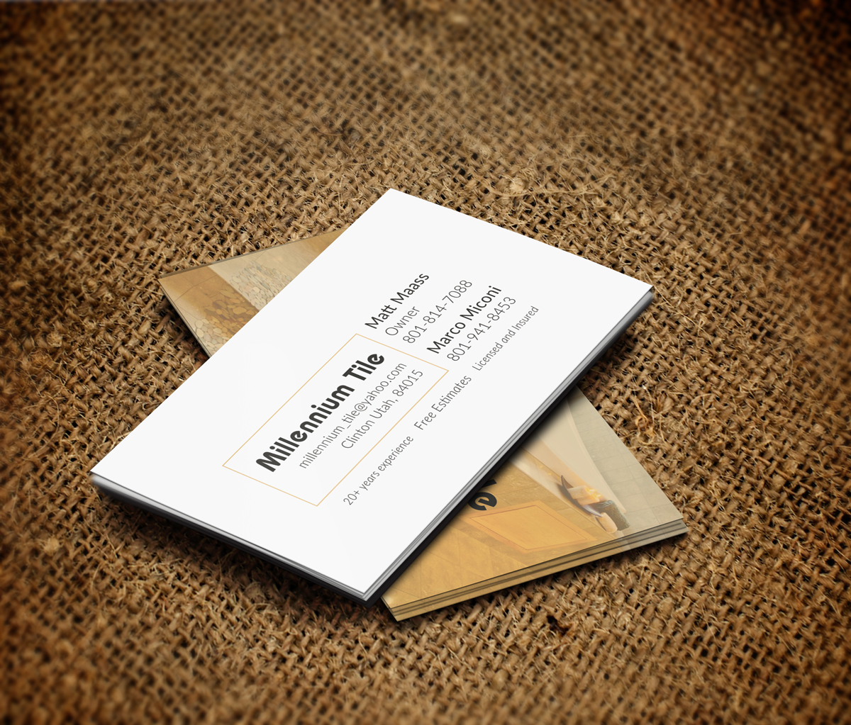 Business Card Design by JK18 for Millennium Tile LLC | Design #9954275