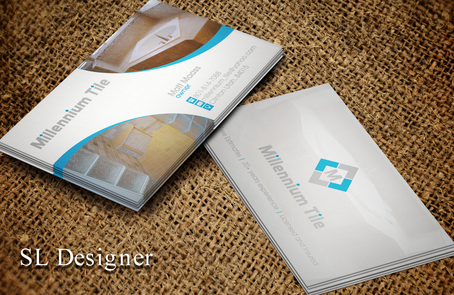 Diseño de Tarjeta de Presentación por SL Designer para Millennium Tile LLC | Diseño #9920536