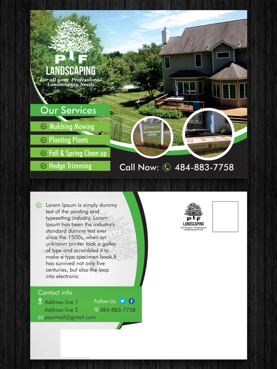 Postcard Design by ecorokerz for this project | Design #10335617