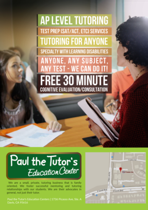 Paul the Tutor's Tutoring and Test Prep Flyer | Diseño de Flyer por Gfx.26™