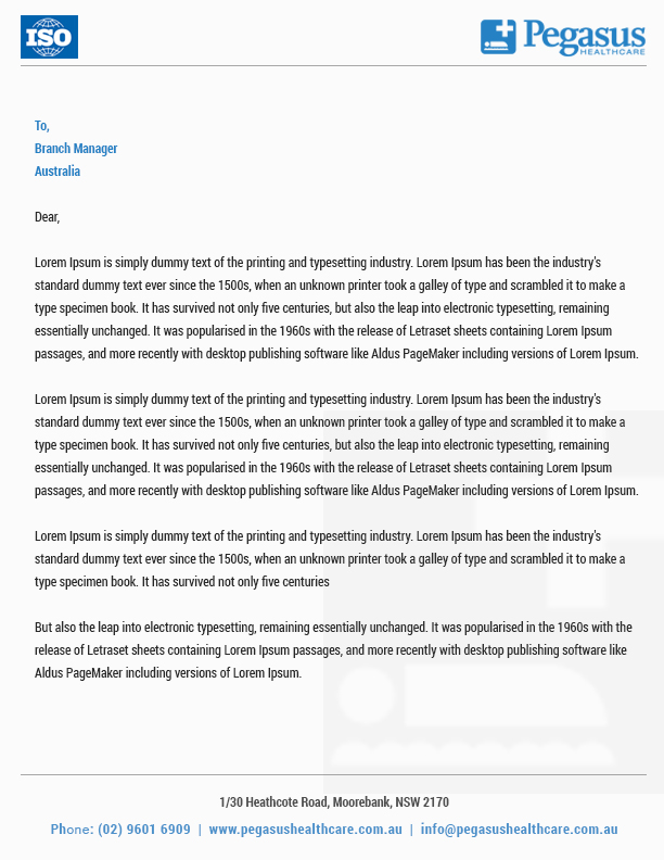 Word Template Design by Best Design Hub for Pegasus Healthcare | Design #10142089