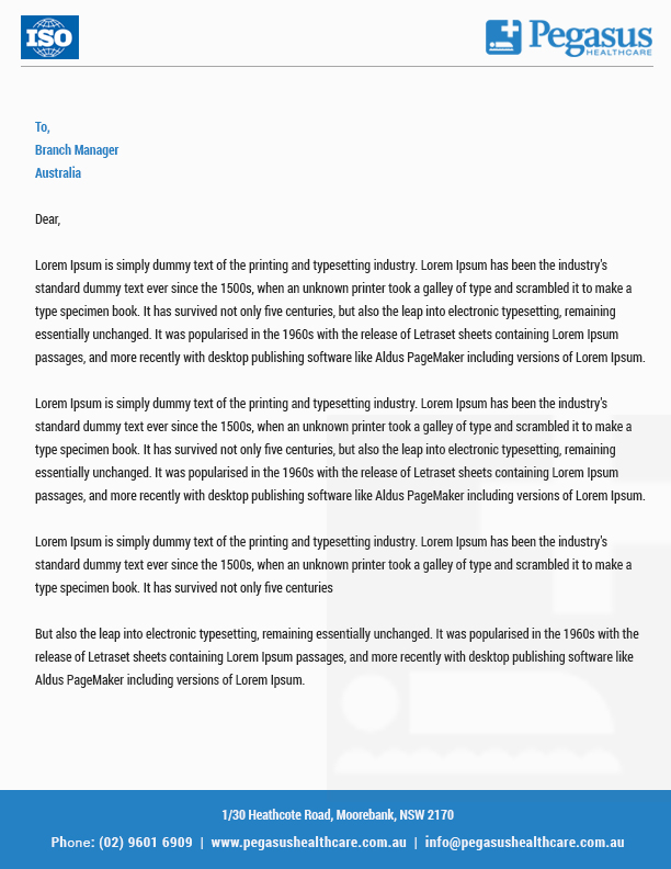 Word Template Design by Best Design Hub for Pegasus Healthcare | Design #10142121