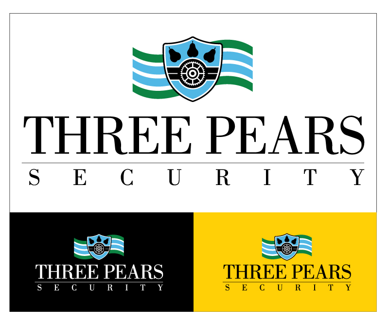 Logo Design by Kriyetiveworx for Three Pears Security | Design #9943869