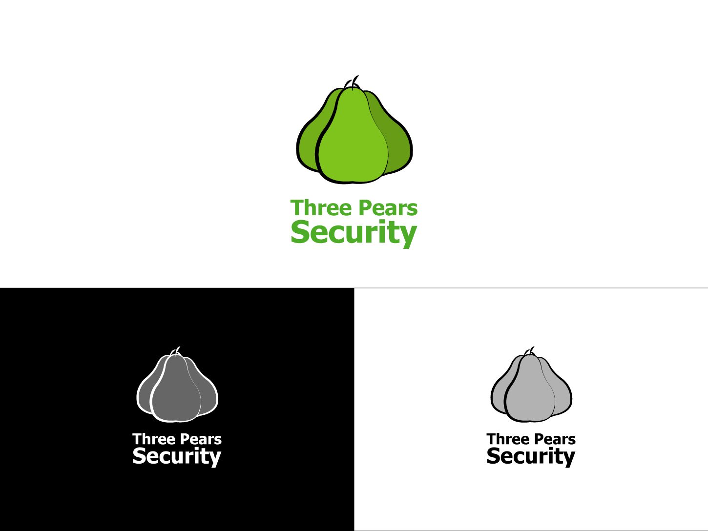 Logo-Design von apeajeprint für Three Pears Security | Design #9912802