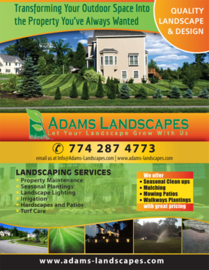 Flyer Design by Venus L. Penaflor for Adams Landscapes, LLC | Design #9964431