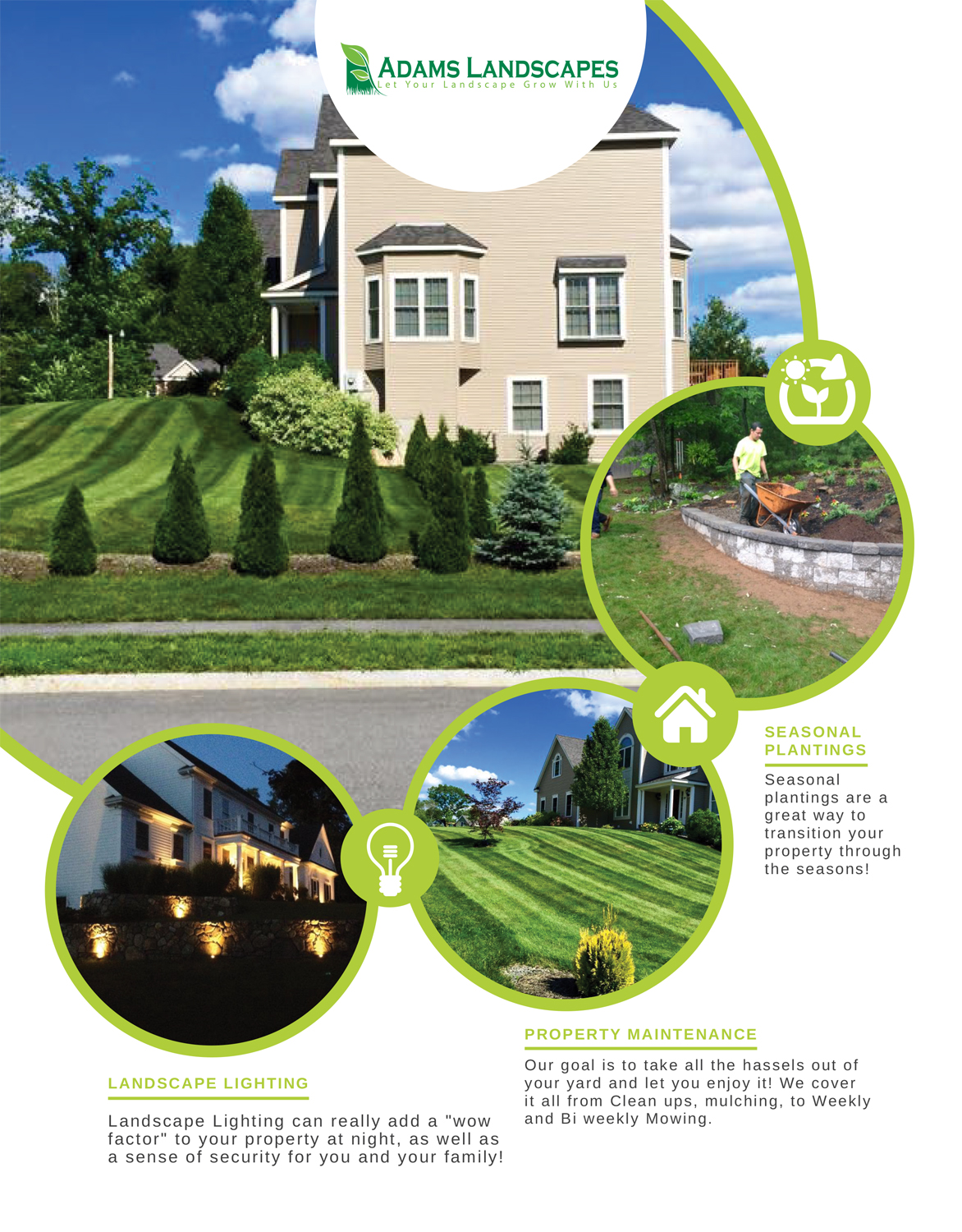 Design de Flyer par Tegridy Studio pour Adams Landscapes, LLC | Design #9961440
