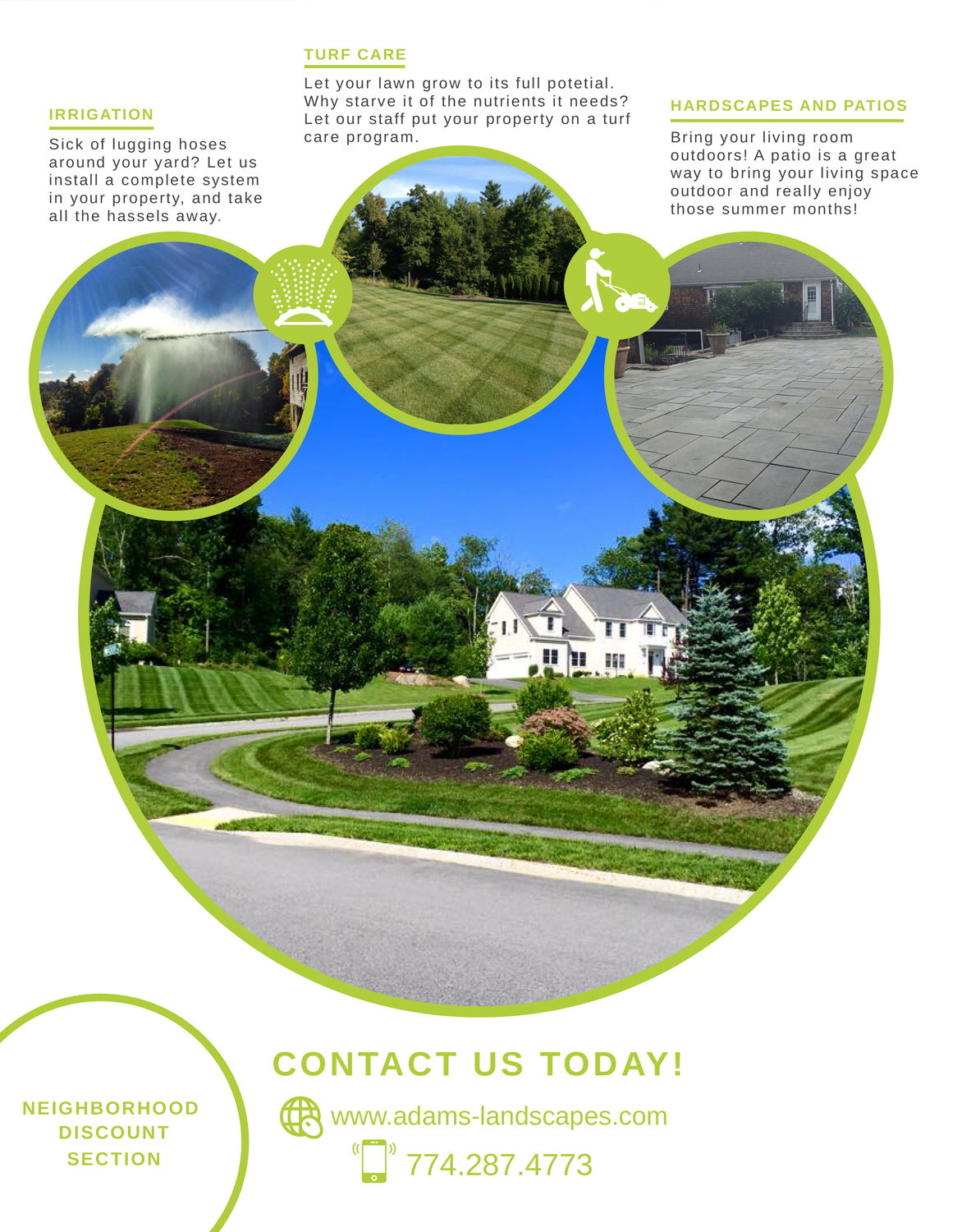 Flyer-Design von Tegridy Studio für Adams Landscapes, LLC | Design #9961444