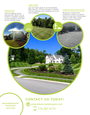 Flyer Design by Tegridy Studio for Adams Landscapes, LLC | Design: #9961444