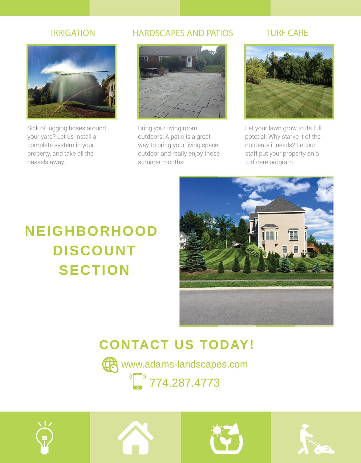 Flyer-Design von Tegridy Studio für Adams Landscapes, LLC | Design #9974371