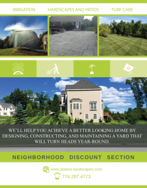 Spring 2016 Residential Landscaping Sales Flyer | Flyer Design by Tegridy Studio