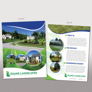 Flyer Design by Awash for Adams Landscapes, LLC | Design #10015020