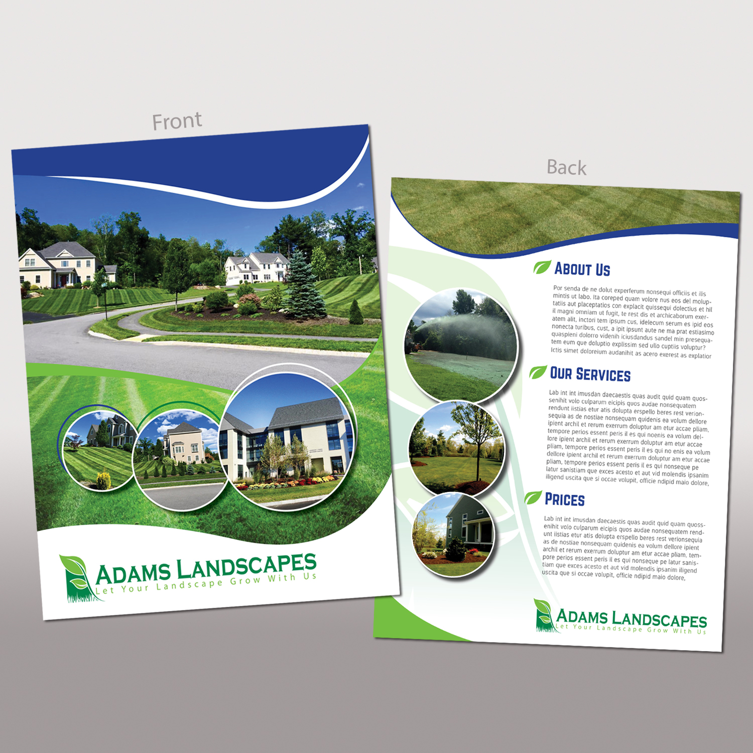Flyer-Design von Awash für Adams Landscapes, LLC | Design #9951638