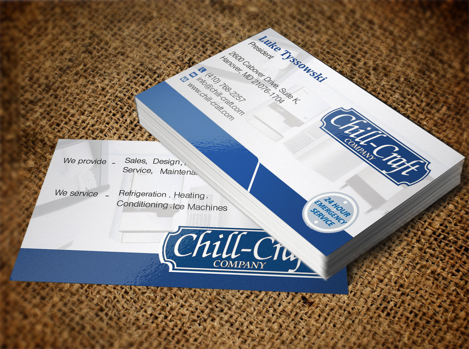 Design de Carte de Visite par Pixi Dust pour Chill-Craft Company | Design #9922892