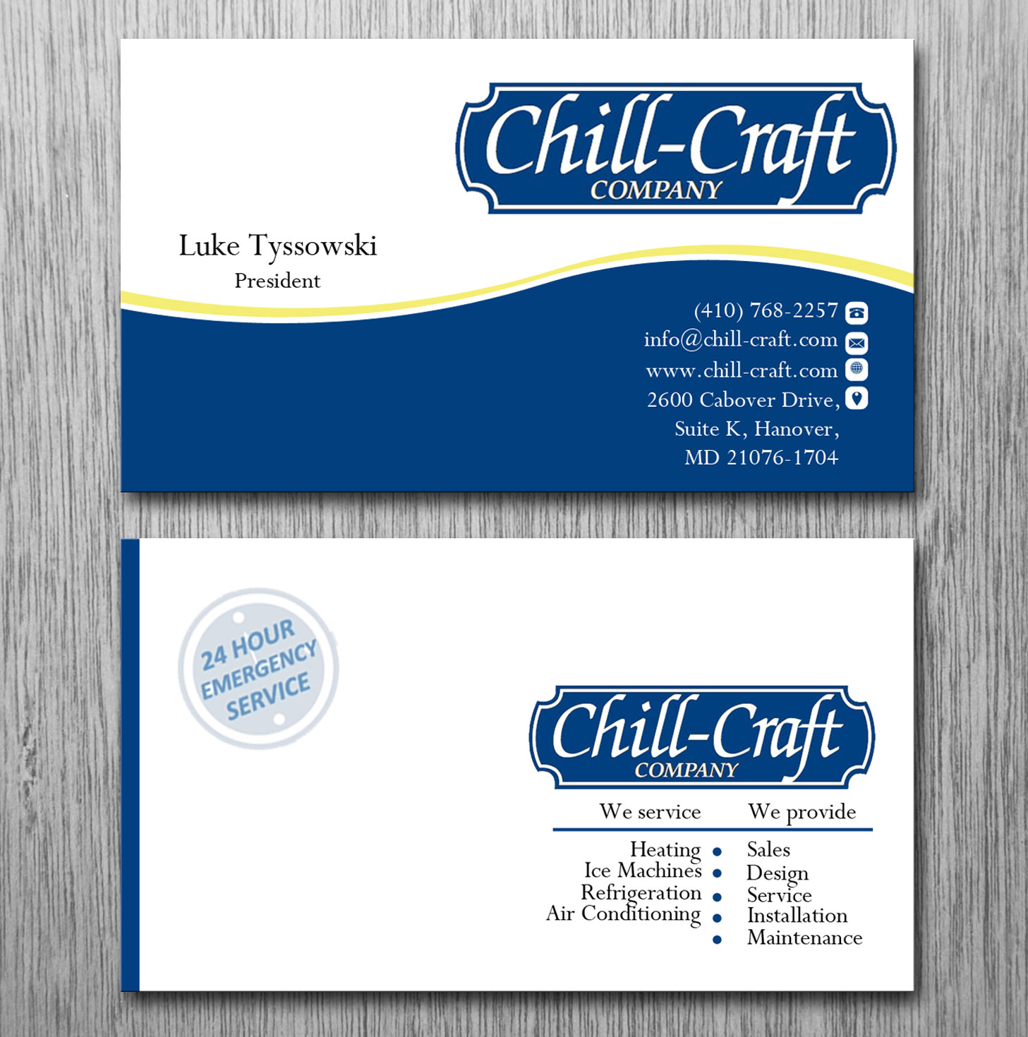 Design de Carte de Visite par Lanka Ama pour Chill-Craft Company | Design #9922863