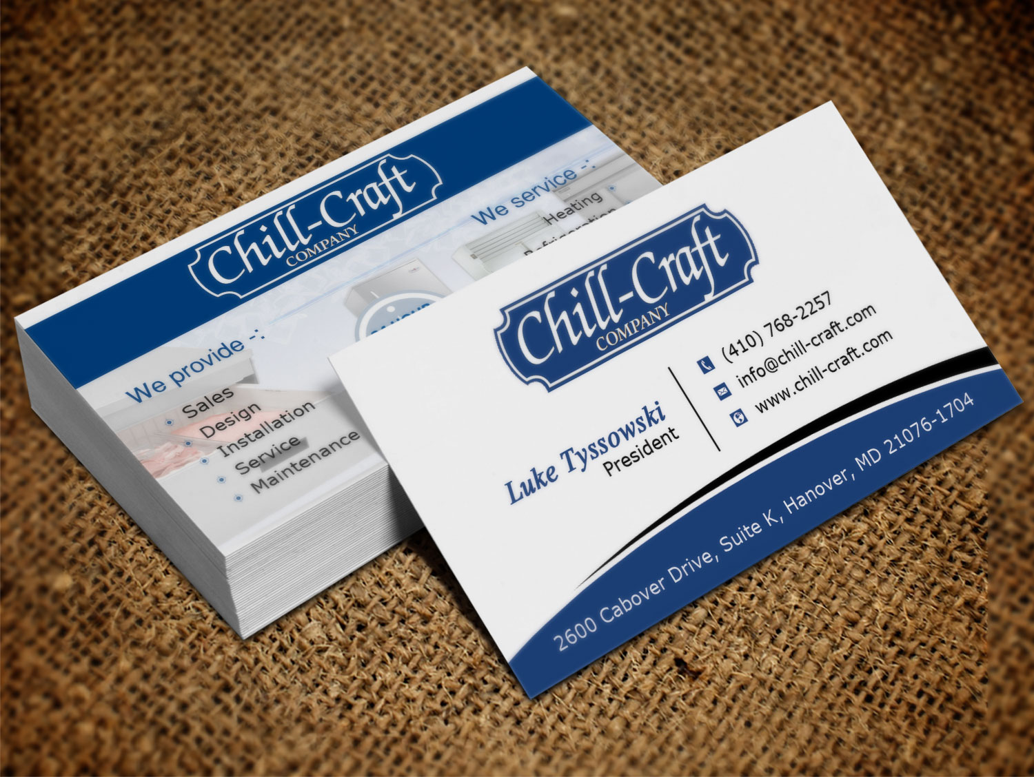 Business Card Design by Lanka Ama for Chill-Craft Company | Design #9922884