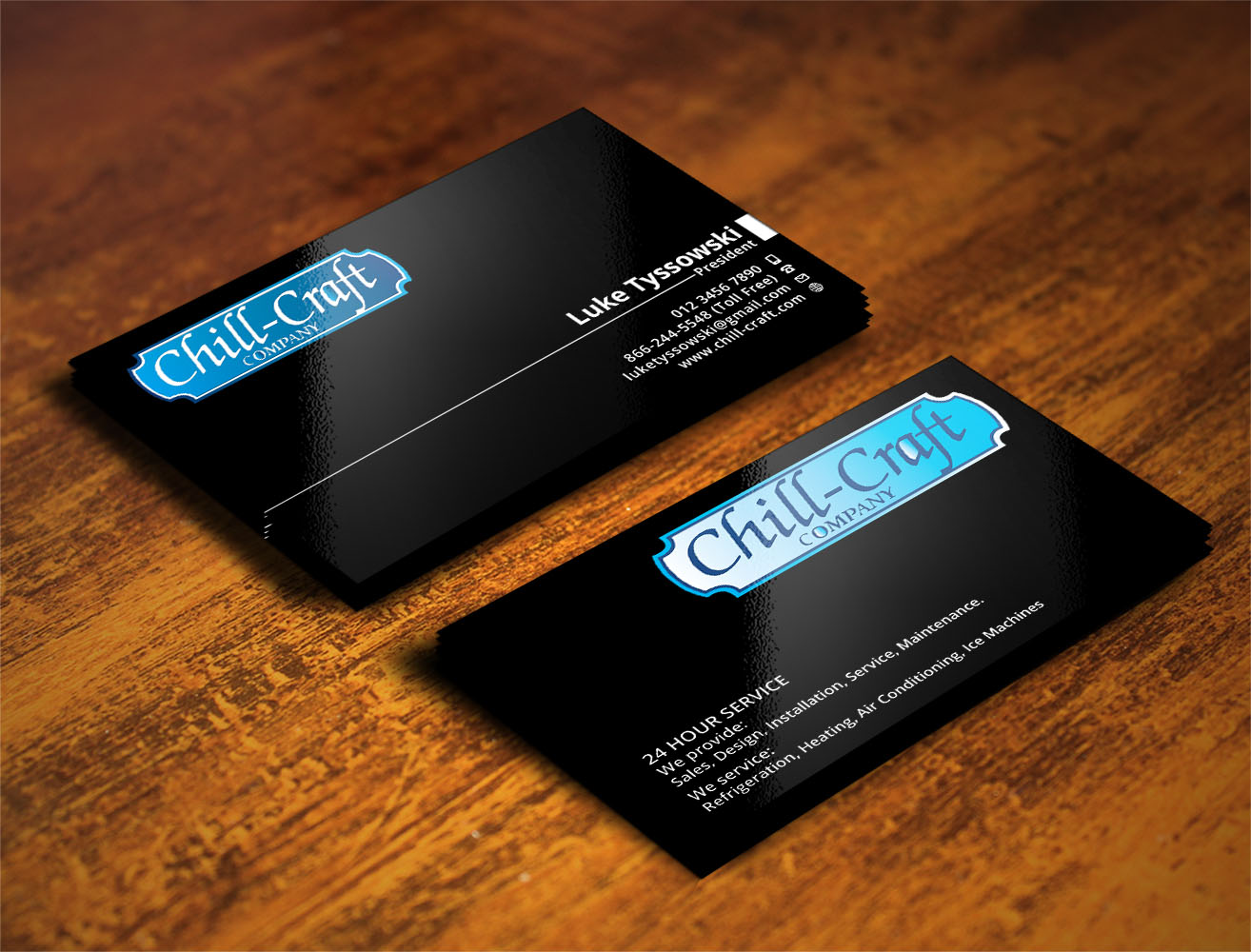 Diseño de Tarjeta de Presentación por Verified artistry para Chill-Craft Company | Diseño #9934838