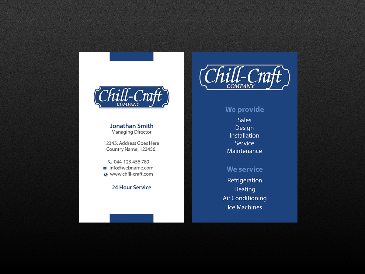 Business Card Design by Creations Box 2015 for Chill-Craft Company | Design #9925911