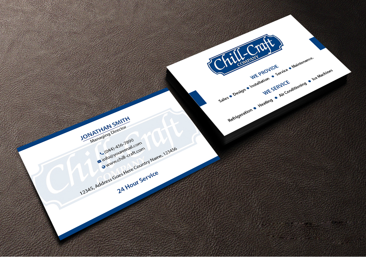 Business Card Design by Creations Box 2015 for Chill-Craft Company | Design #9925917