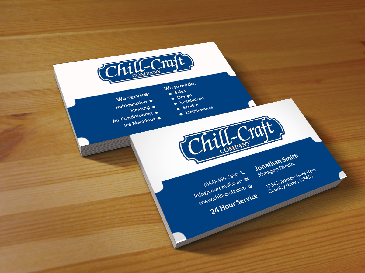 Business Card Design by Creations Box 2015 for Chill-Craft Company | Design #9925921