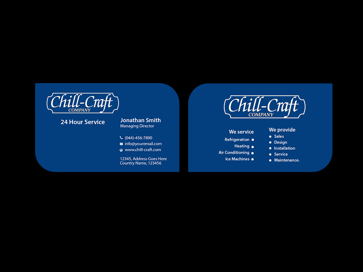 Business Card Design by Creations Box 2015 for Chill-Craft Company | Design #9925929