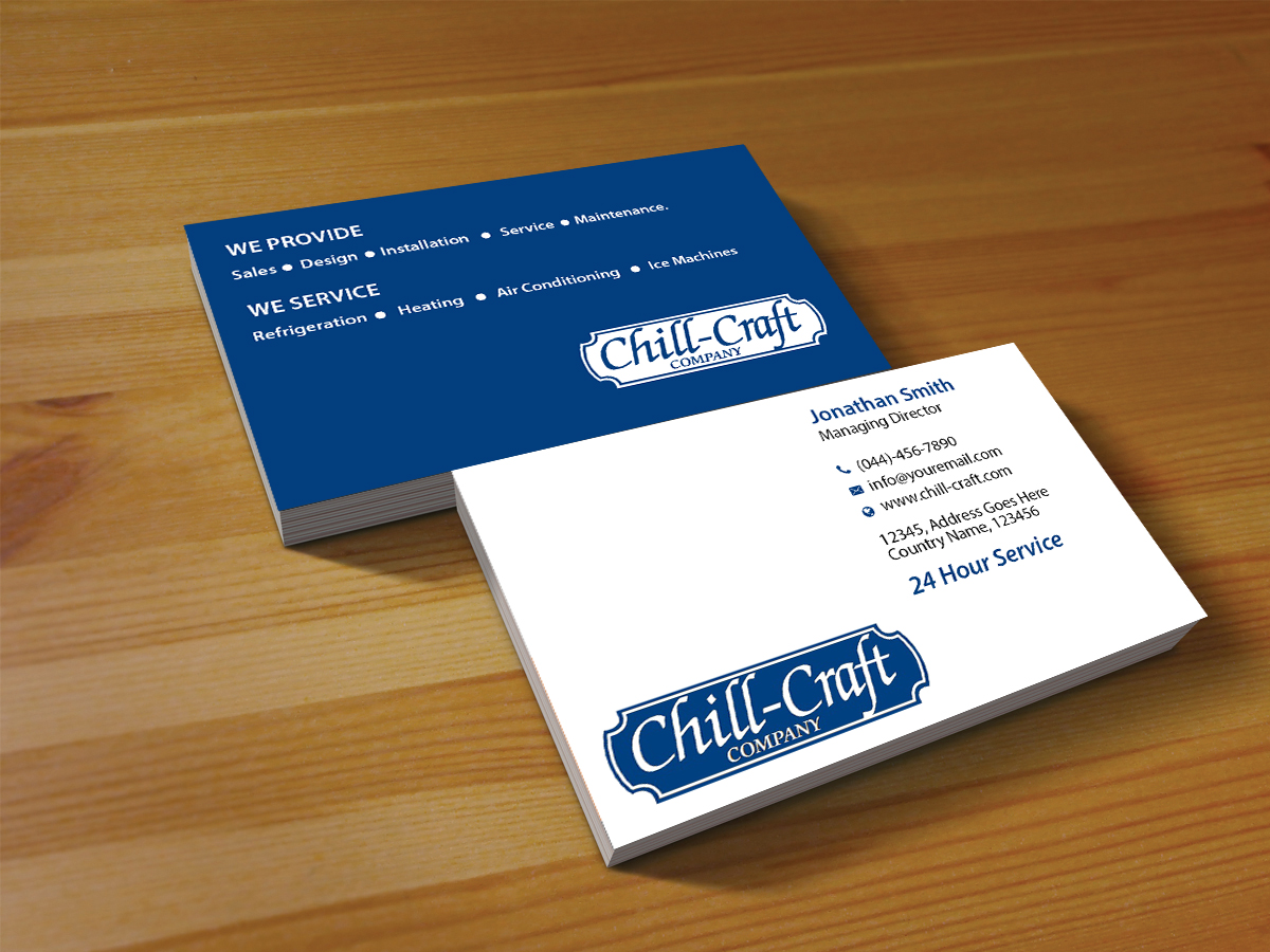 Business Card Design by Creations Box 2015 for Chill-Craft Company | Design #9925931