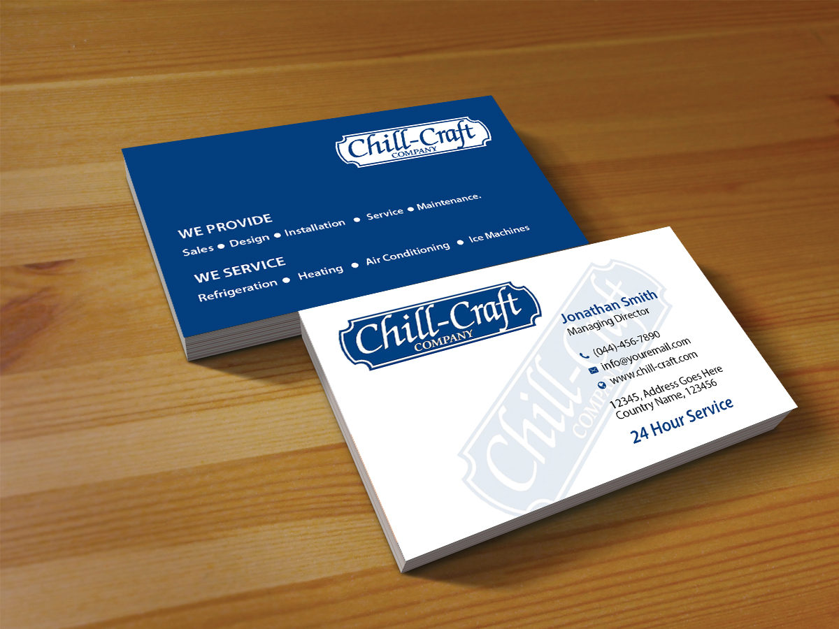 Business Card Design by Creations Box 2015 for Chill-Craft Company | Design #9925932