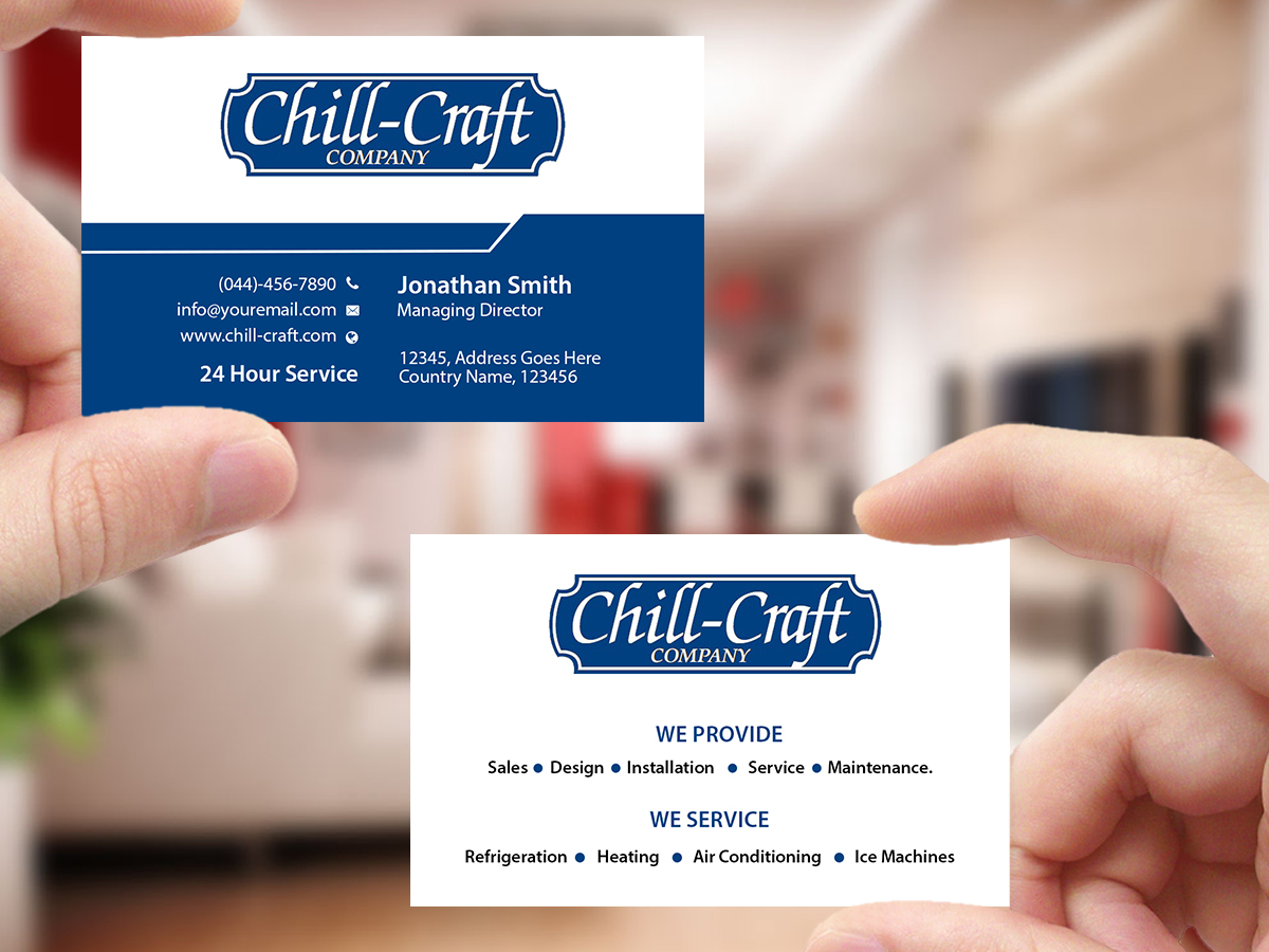 Business Card Design by Creations Box 2015 for Chill-Craft Company | Design #9925933