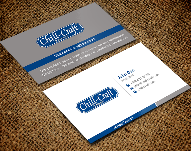 Design de Carte de Visite par Brand aid pour Chill-Craft Company | Design #9934365