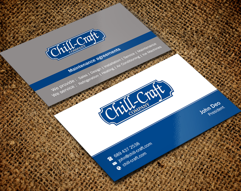 Design de Carte de Visite par Brand aid pour Chill-Craft Company | Design #9934366