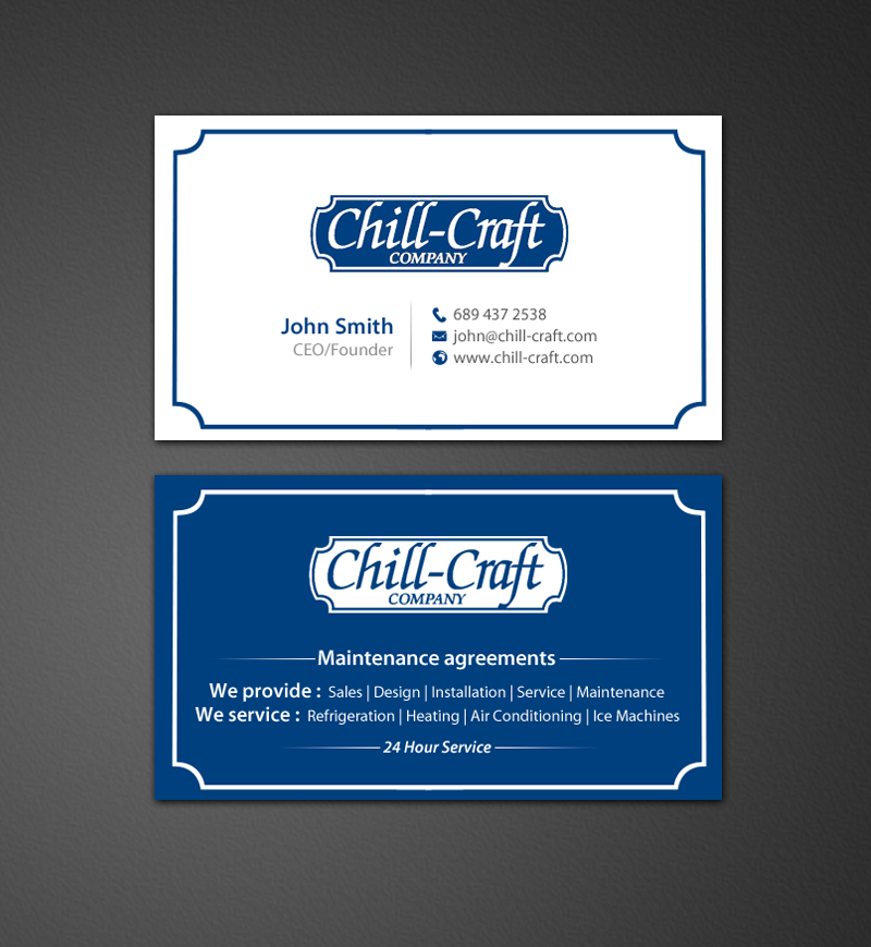 Business Card Design by chandrayaan.creative for Chill-Craft Company | Design #9924928