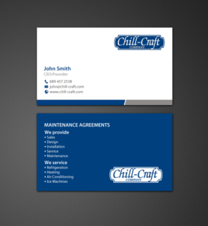 Design de Carte de Visite par chandrayaan.creative pour Chill-Craft Company | Design : #9924932